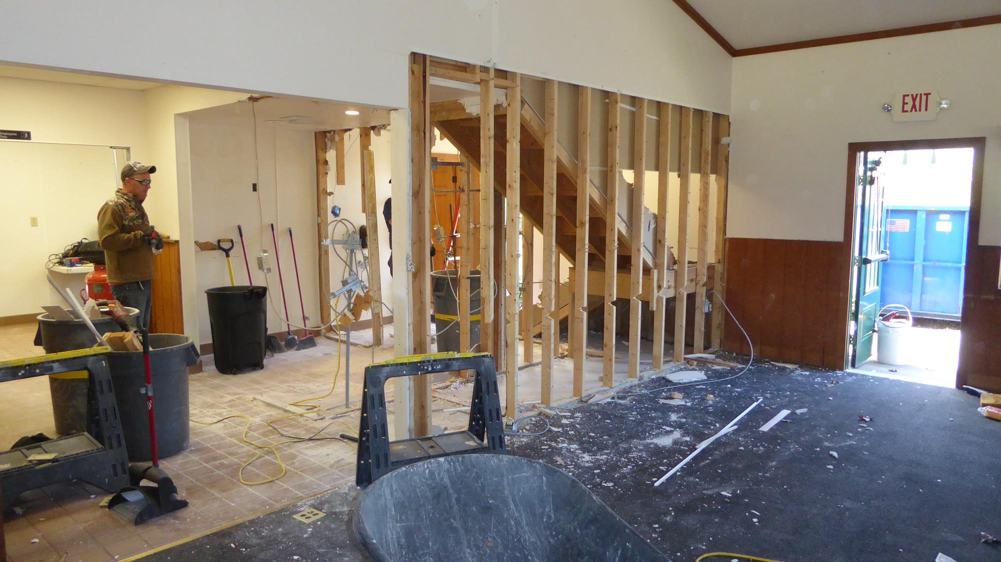 Demolition for the new Cafe Smok N Pi - November 2019